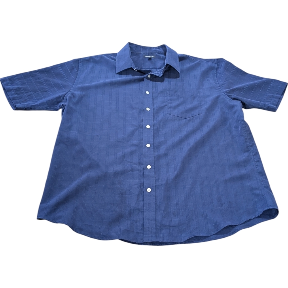 Croft & Barrow Navy Button Down Shirt Men's XL Blue